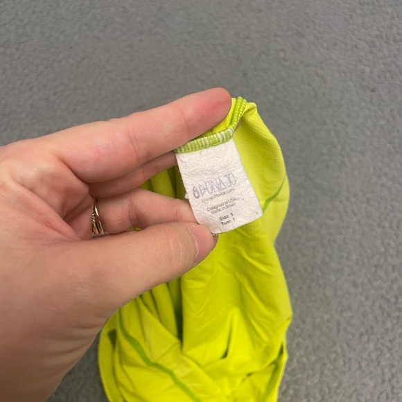 LIME GREEN GUC Dona Jo Day Glow Tank sz 1/S - Picture 4 of 4
